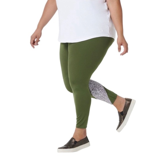 Pants - NEW Soulgani Active Leggings Green 5x